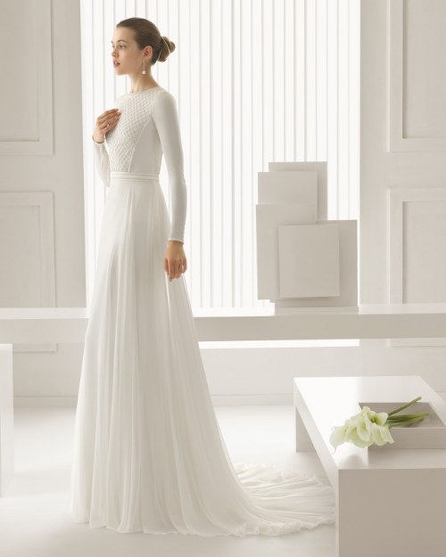 vestidos de novias rosa clara 2015