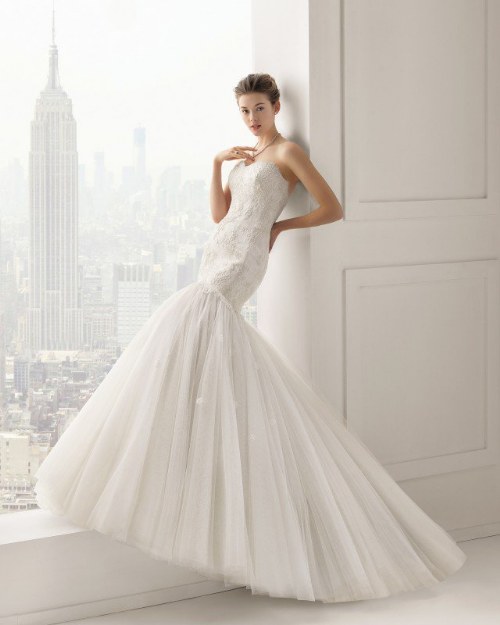 vestidos de novias rosa clara 2015