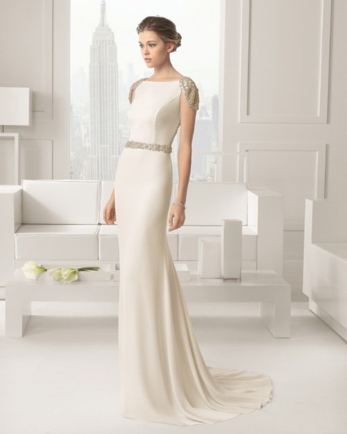 vestidos de novias rosa clara 2015