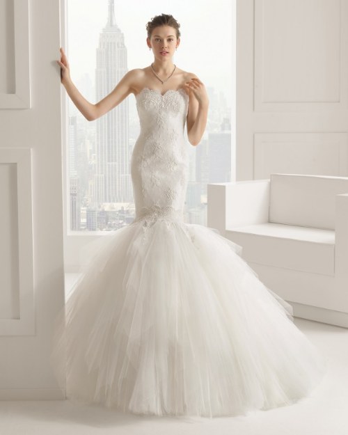vestidos de novias rosa clara 2015