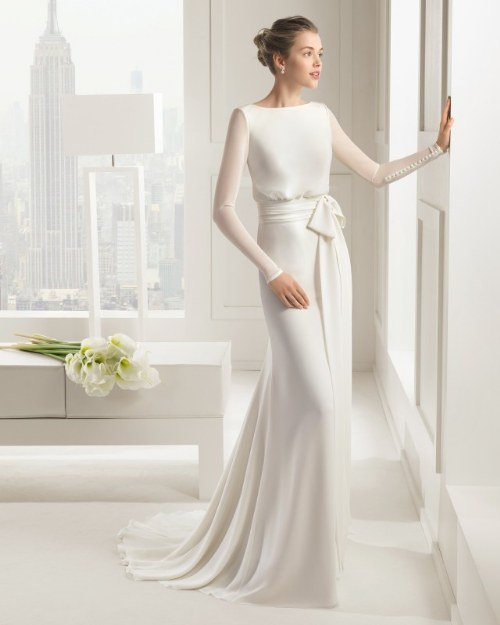 vestidos de novias rosa clara 2015