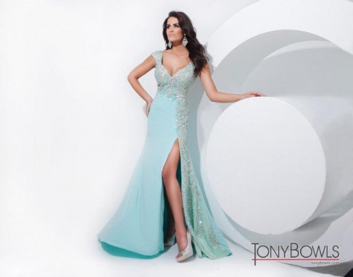 vestidos elegantes de noche tony bowls