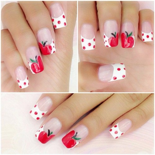 diseños frutas para uñas