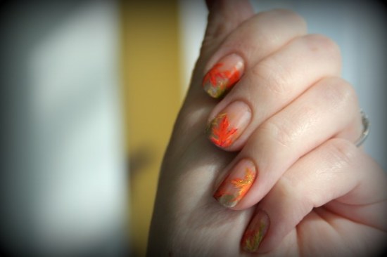 uñas diseños otoño manicure
