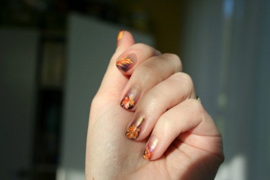 uñas diseños otoño manicure