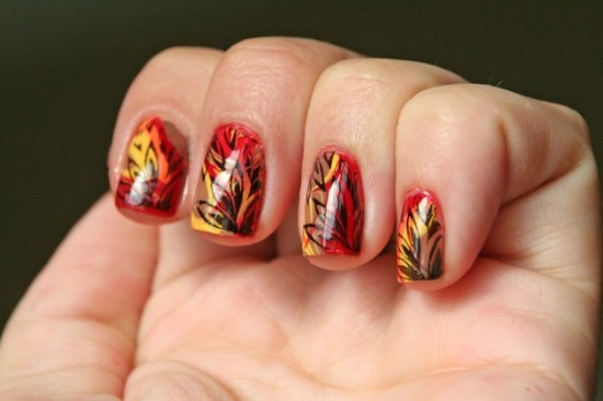 uñas diseños otoño manicure