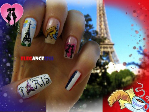 diseños paris uñas manicure