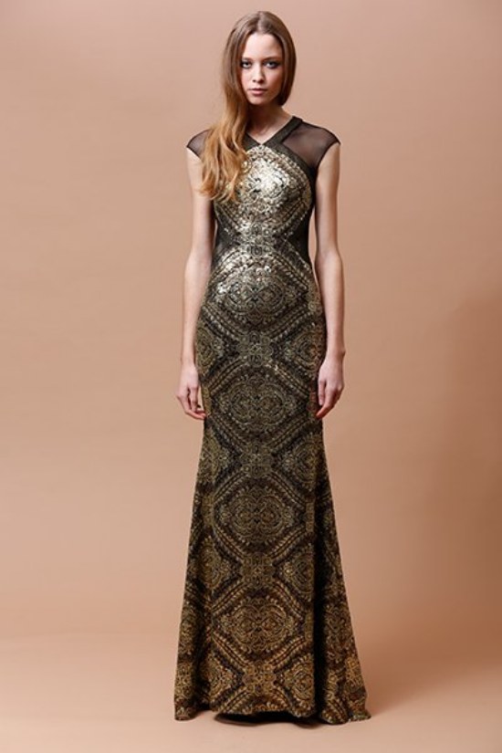 vestidos de noche badgley mischka 2014 otoño