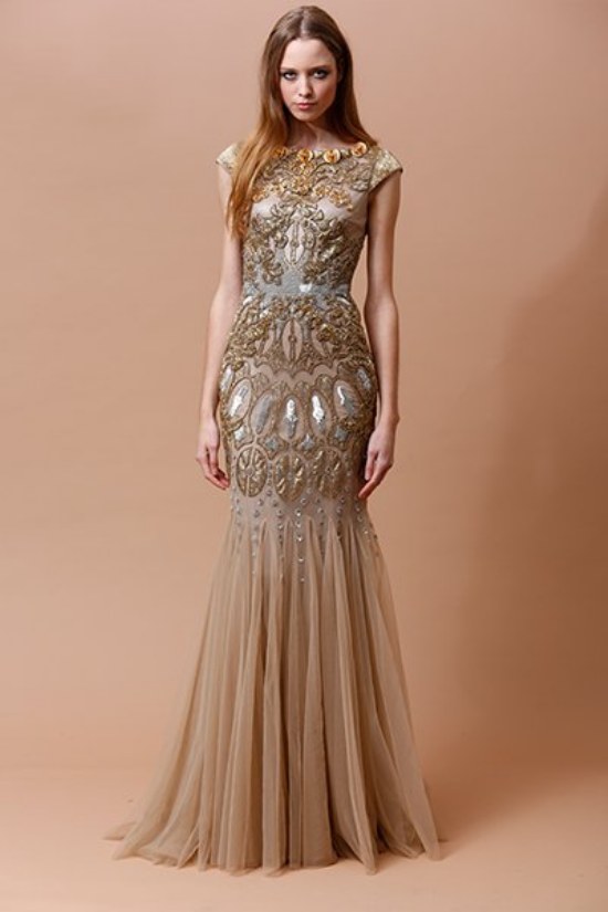 vestidos de noche badgley mischka 2014 otoño
