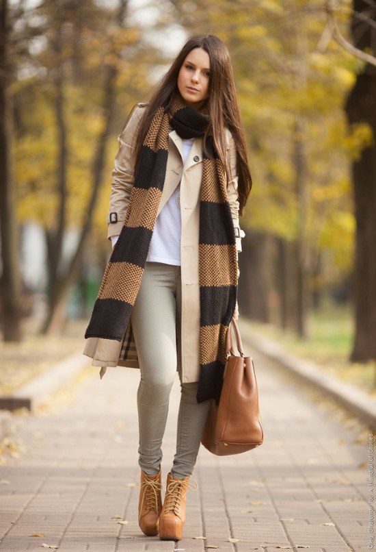 vestir bufandas moda otoño 2014