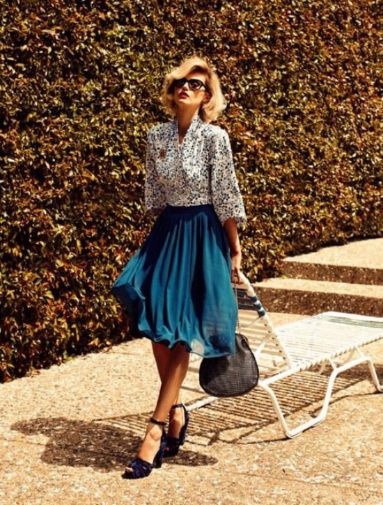 faldas midi otoño 2014 moda