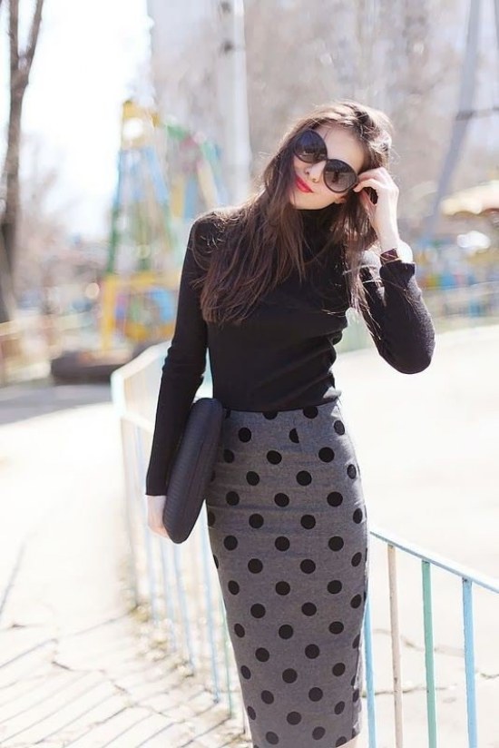faldas midi otoño 2014 moda