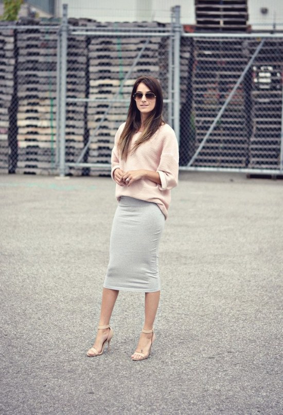 faldas midi otoño 2014 moda