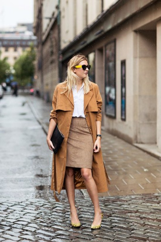 outfits color marron moda otoño 2014