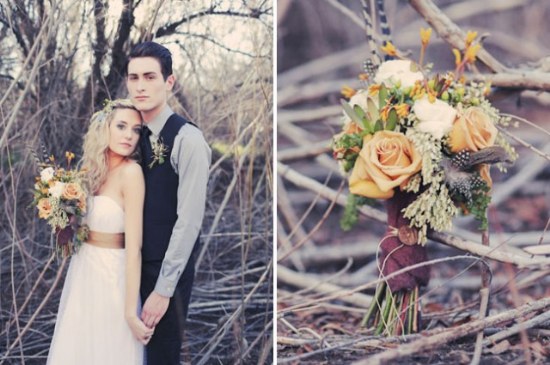 ramos flores bouquets otoño bodas moda