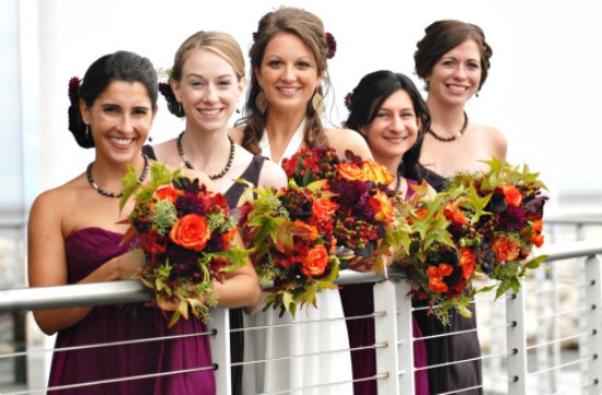 ramos flores bouquets otoño bodas moda