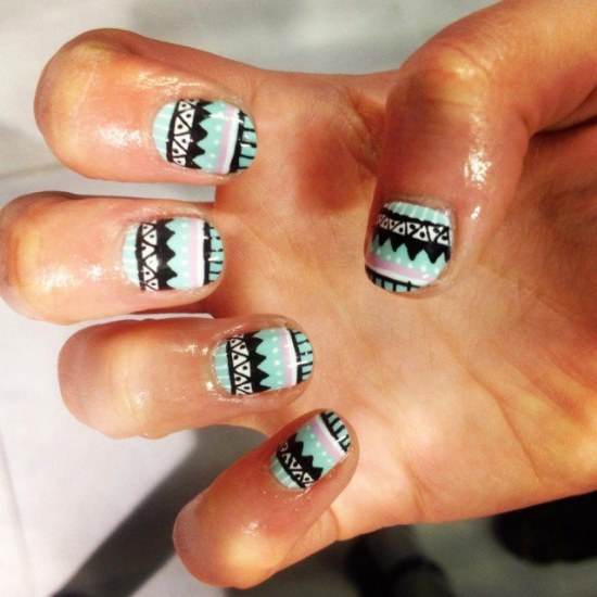diseños manicure uñas tribales