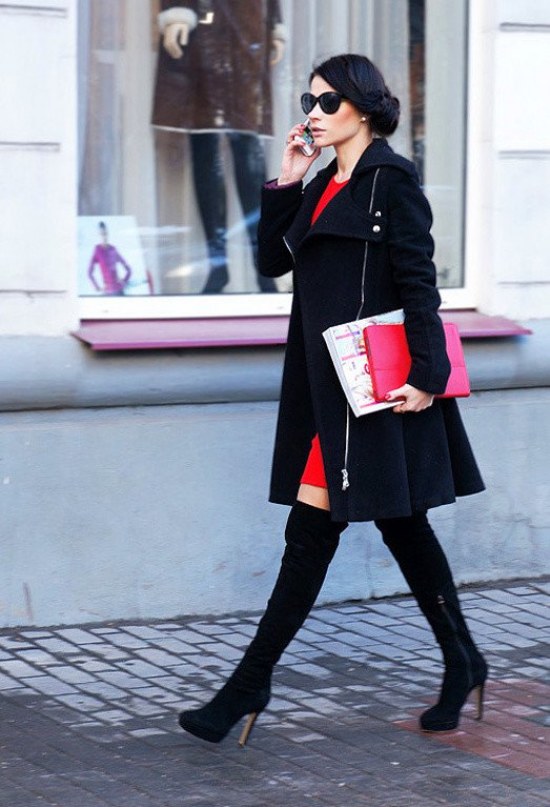 botas rodillas moda invierno tendencias outfits