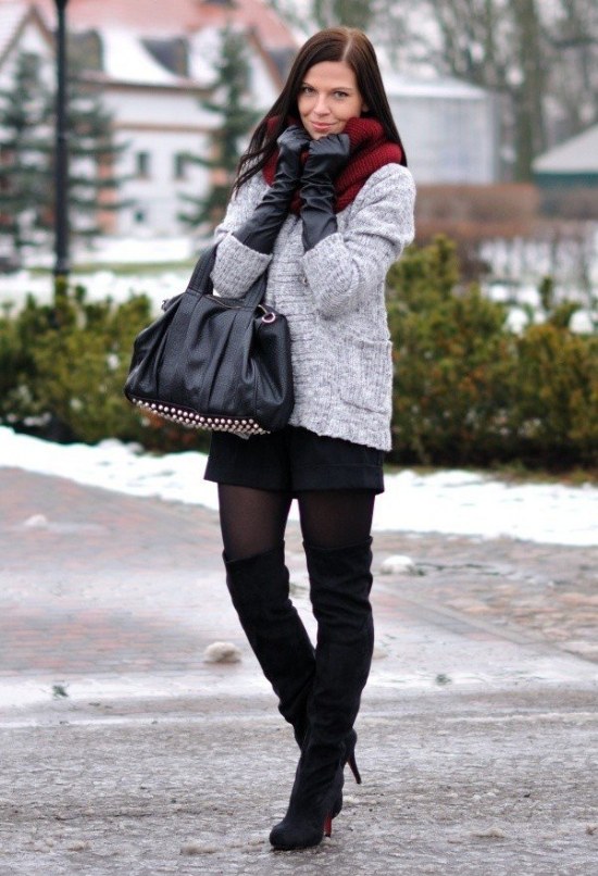botas rodillas moda invierno tendencias outfits