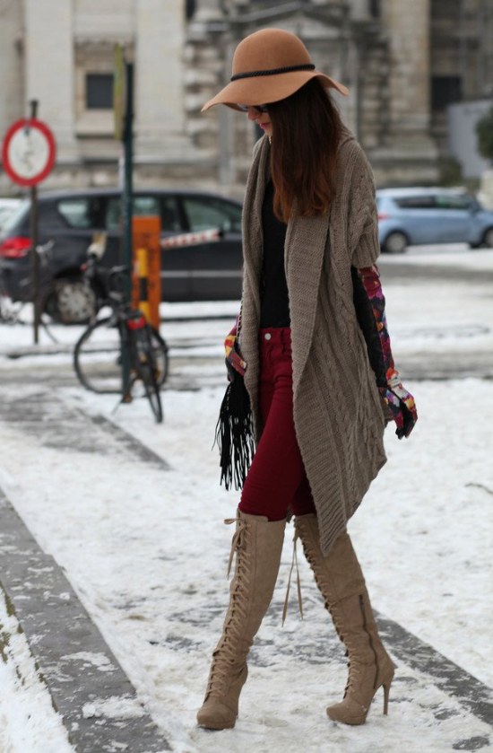 botas rodillas moda invierno tendencias outfits