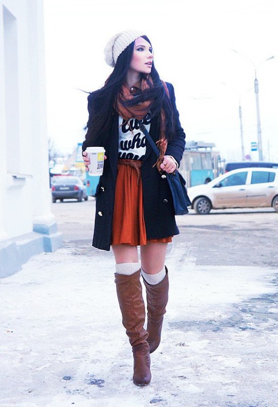 botas rodillas moda invierno tendencias outfits