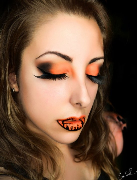 eva senin labios maquillaje halloween
