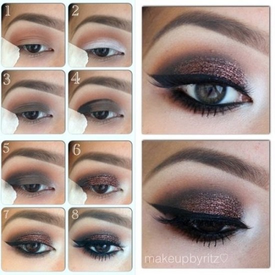 maquillaje chicas ojos marron