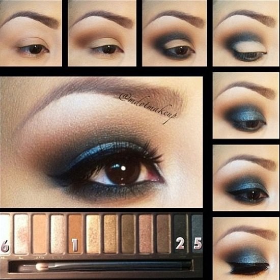 maquillaje chicas ojos marron