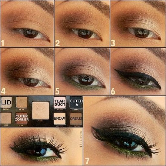 maquillaje chicas ojos marron