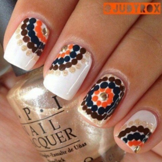 otoño moda uñas diseños