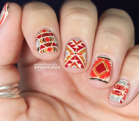 otoño moda uñas diseños