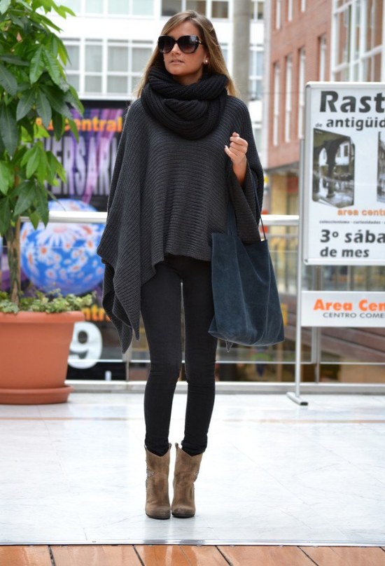 bufandas finitas outfits moda otono invierno