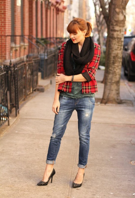 bufandas finitas outfits moda otono invierno