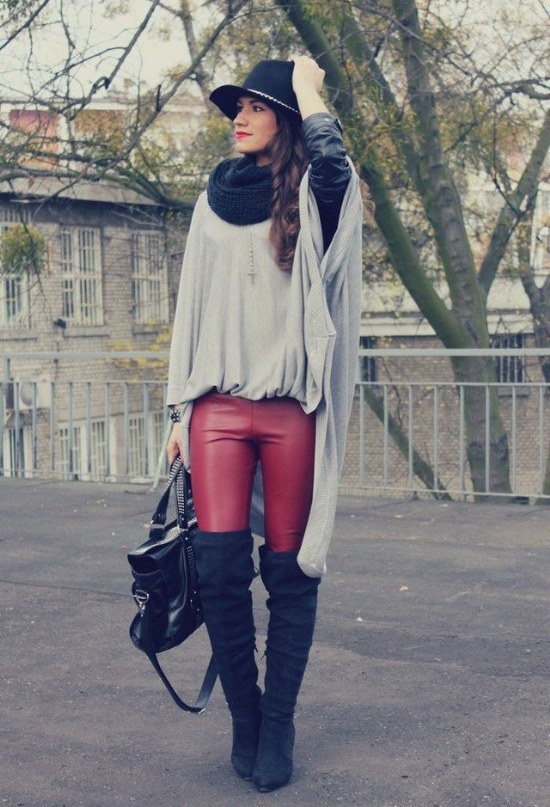 bufandas finitas outfits moda otono invierno