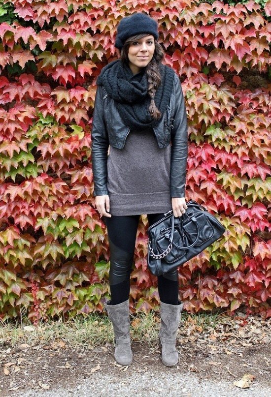 bufandas finitas outfits moda otono invierno