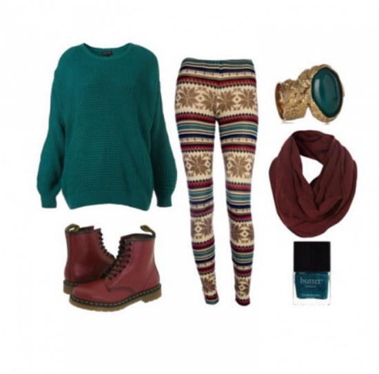 outfits leggings combinaciones invierno moda