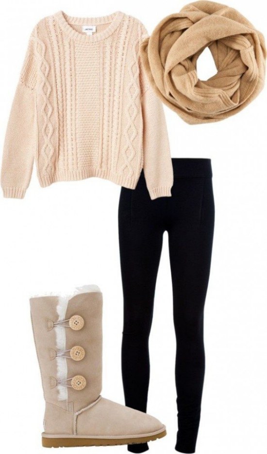 outfits leggings combinaciones invierno moda