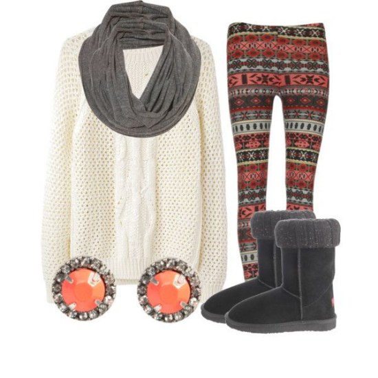 outfits leggings combinaciones invierno moda