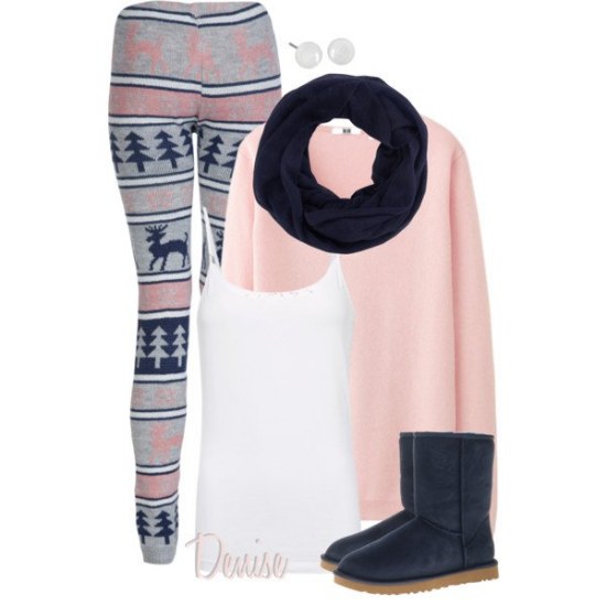 outfits leggings combinaciones invierno moda