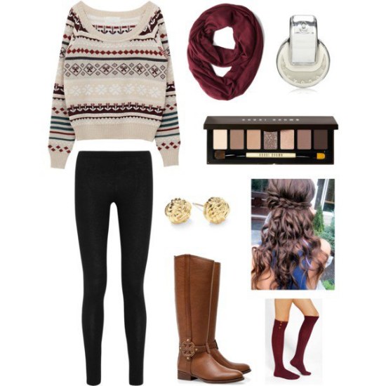 outfits leggings combinaciones invierno moda