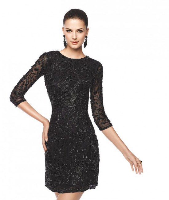 pronovias vestidos coctel elegantes