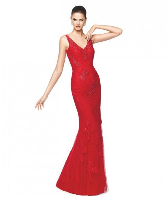pronovias vestidos coctel elegantes
