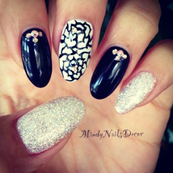 uñas ovaladas almendras diseños manicure