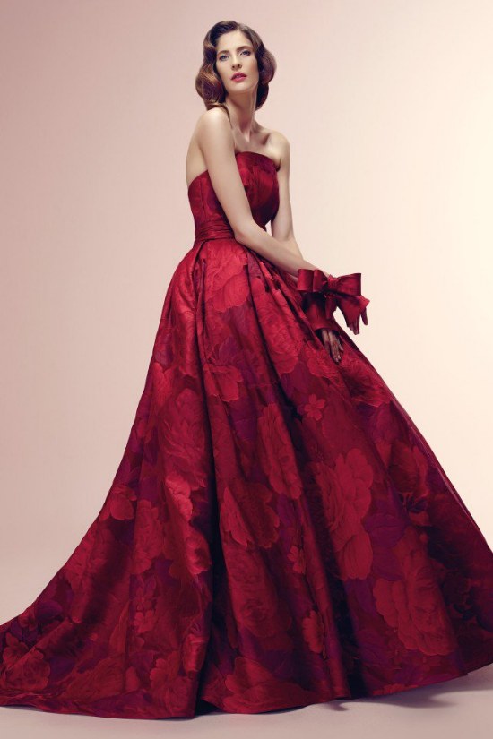 vestidos rojos para novias bodas