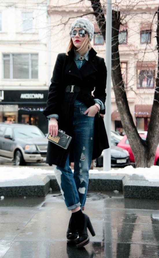 outfits abrigos largos moda invierno chicas