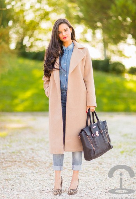 outfits abrigos largos moda invierno chicas