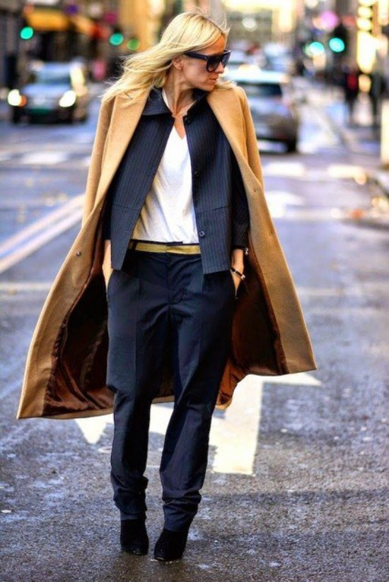 outfits abrigos largos moda invierno chicas