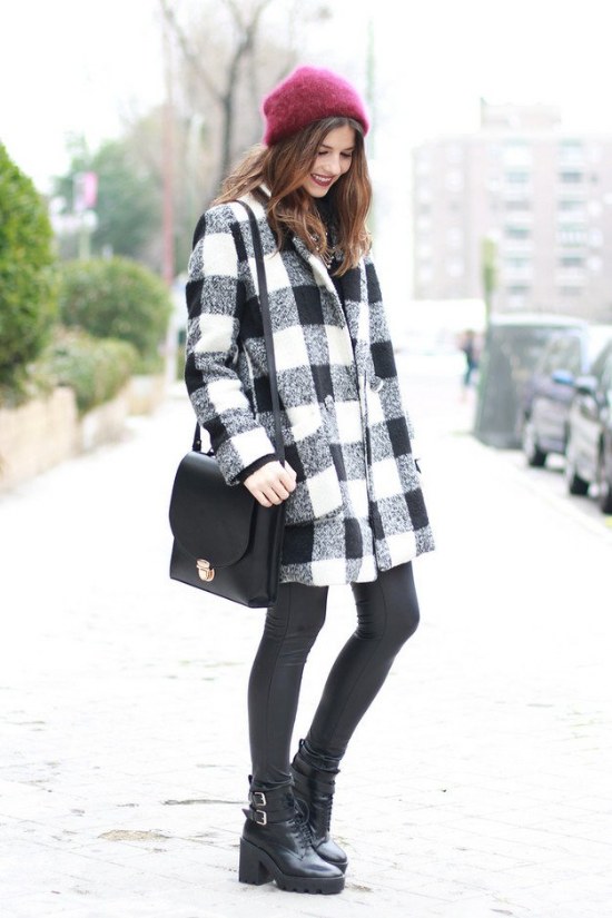 abrigos tartan invierno moda 2014