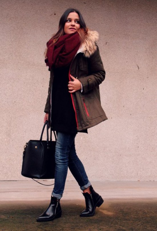 outfits chaqueta parka abrigo invierno