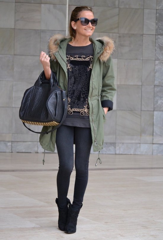 outfits chaqueta parka abrigo invierno